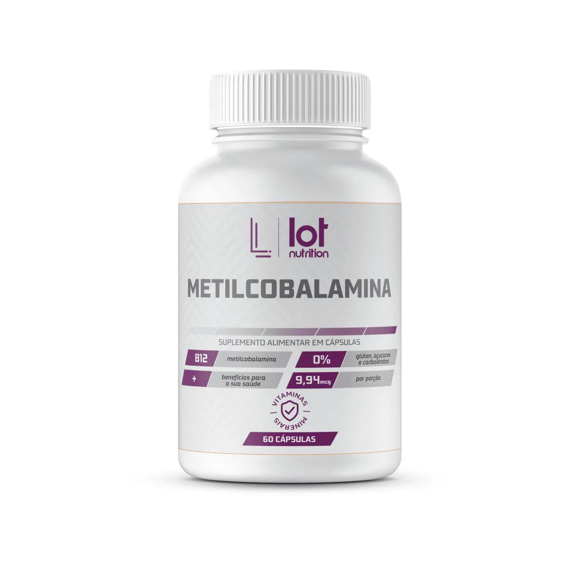 Metilcobalamina 60 cápsulas Lot Nutrition
