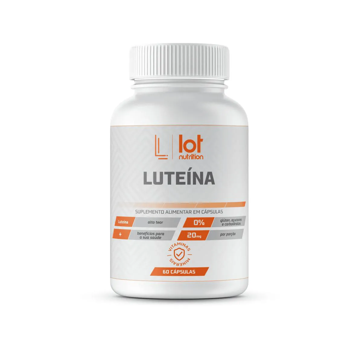 Luteína 20mg - 60 cápsulas Lot Nutrition