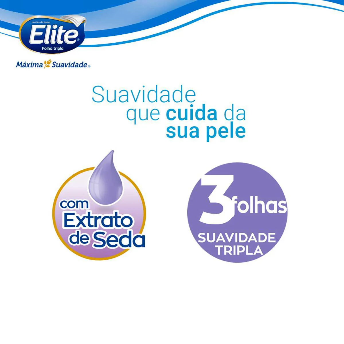 Kit Lenço de Bolso Elite Kids Folha Tripla Mickey 6 unidades