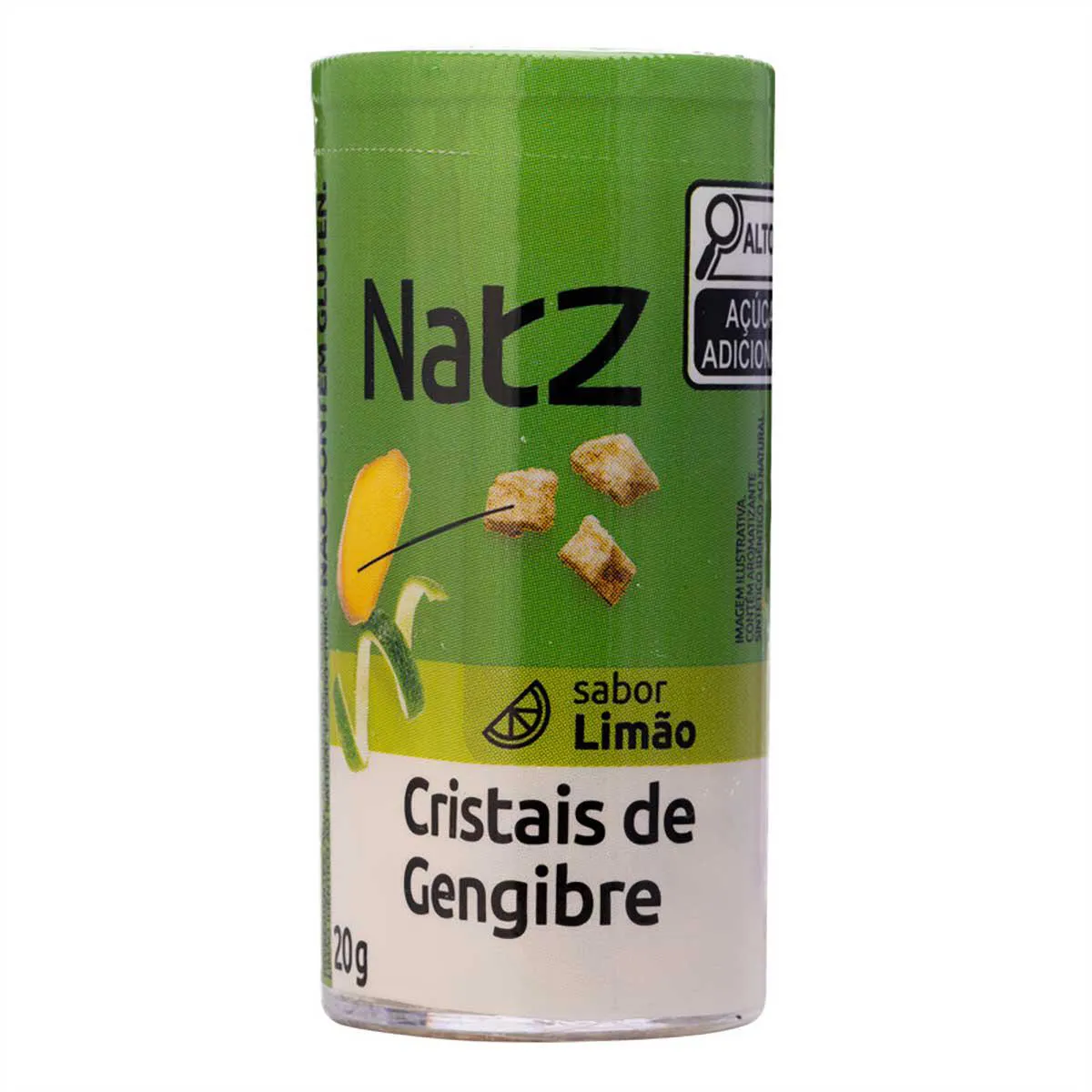 Cristais de Gengibre e Limão Natz 20g