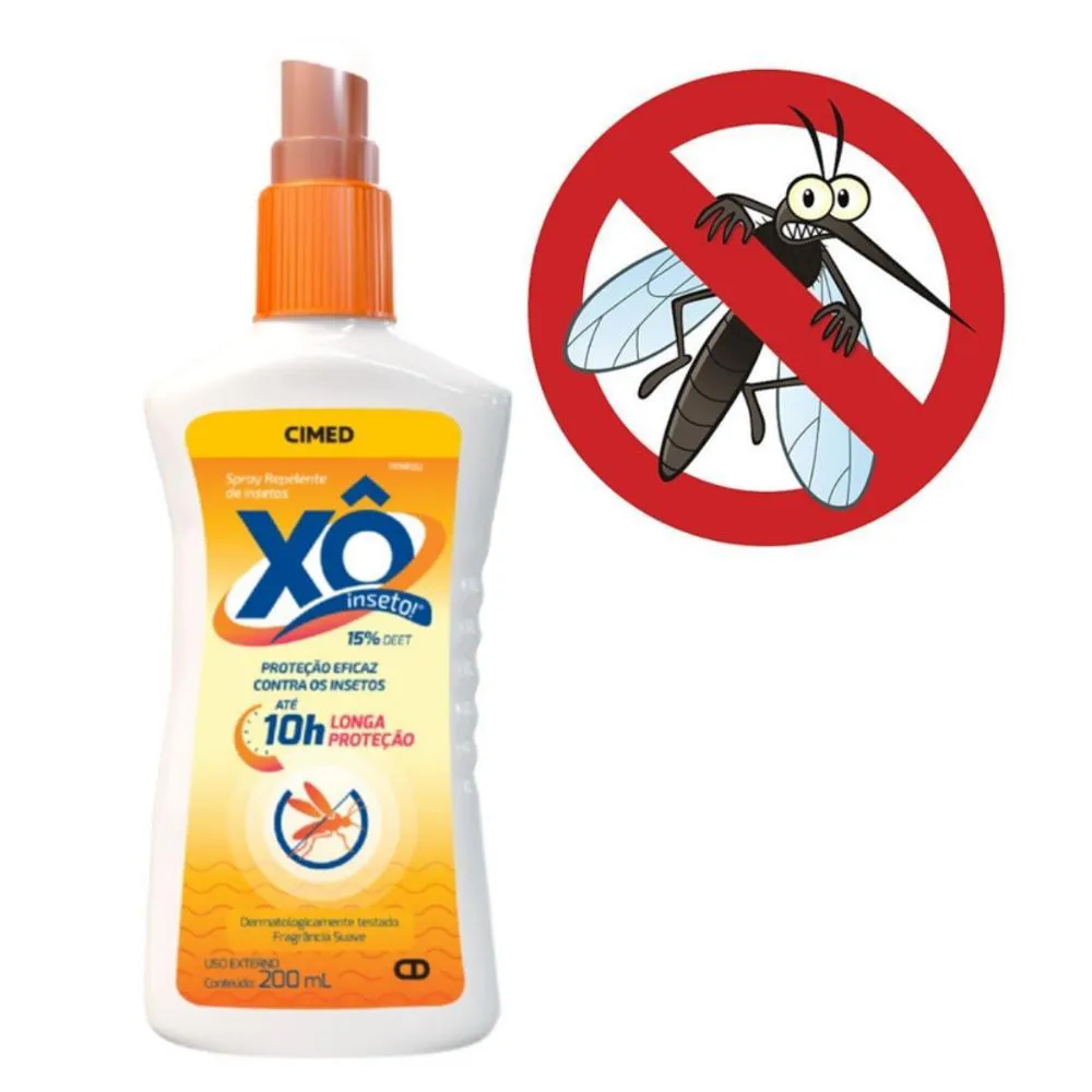 Kit Spray Repelente de Insetos Cimed Xô Inseto com 6 200ml