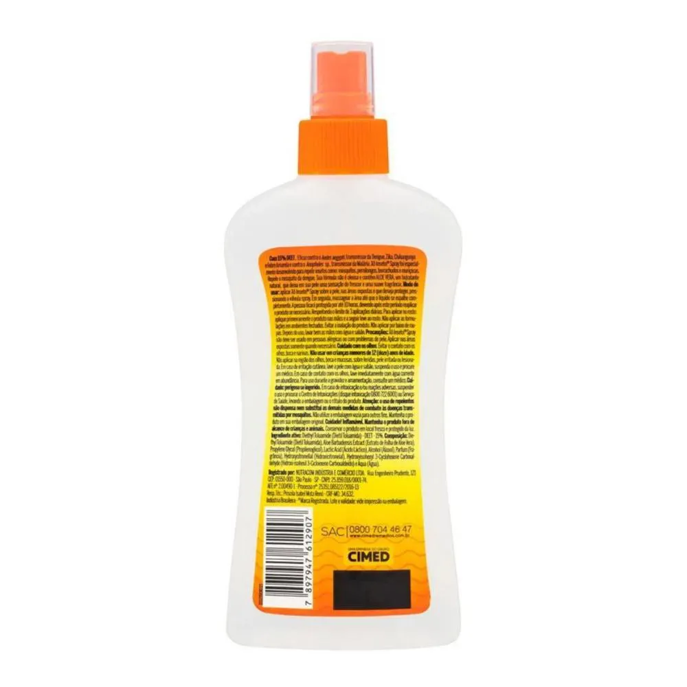 Kit Spray Repelente de Insetos Cimed Xô Inseto com 12 200ml