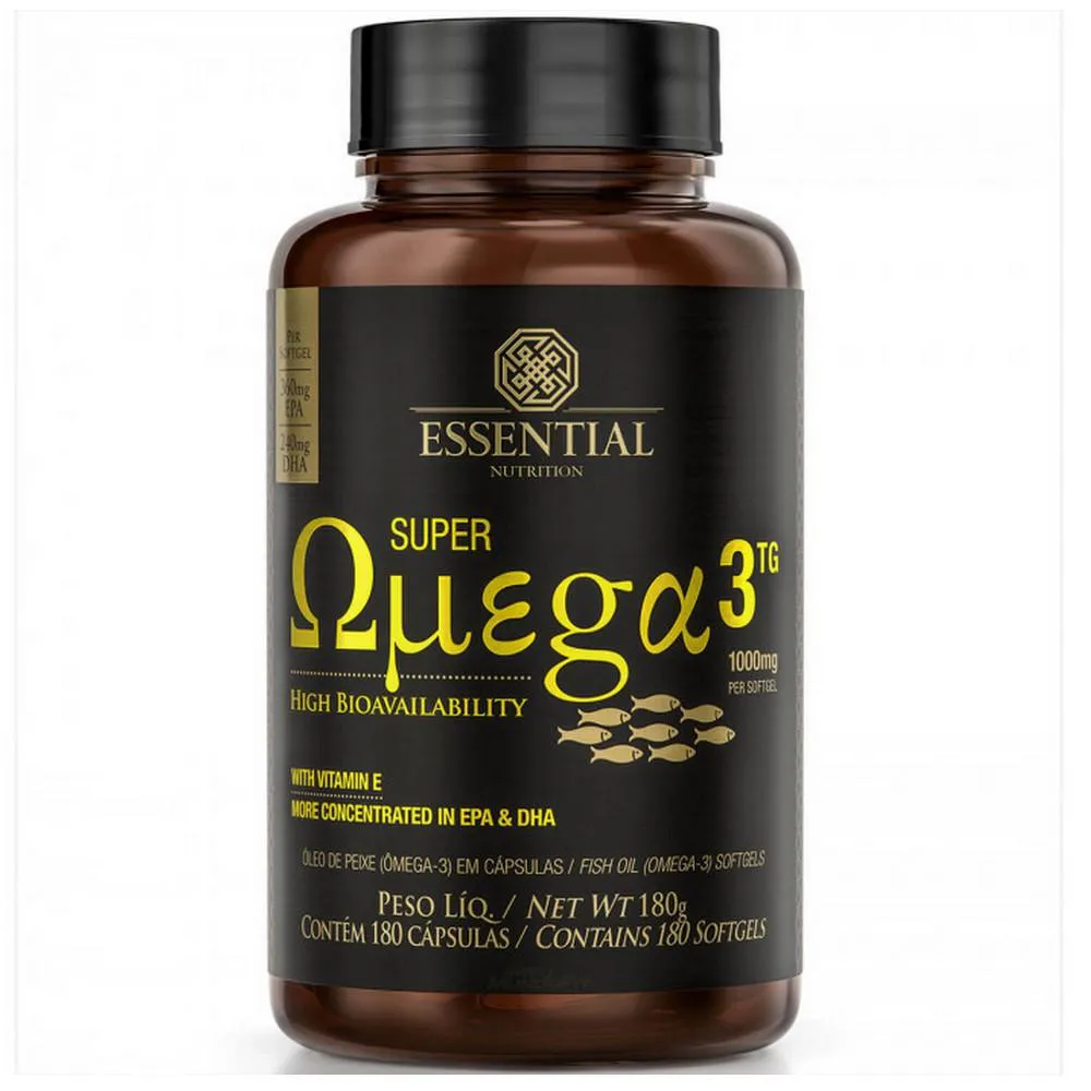 Kit Super Omega 3 Tg (180 Cápsulas) 1000mg + Coenzima Q10 (60 Cápsulas) - Essential Nutrition
