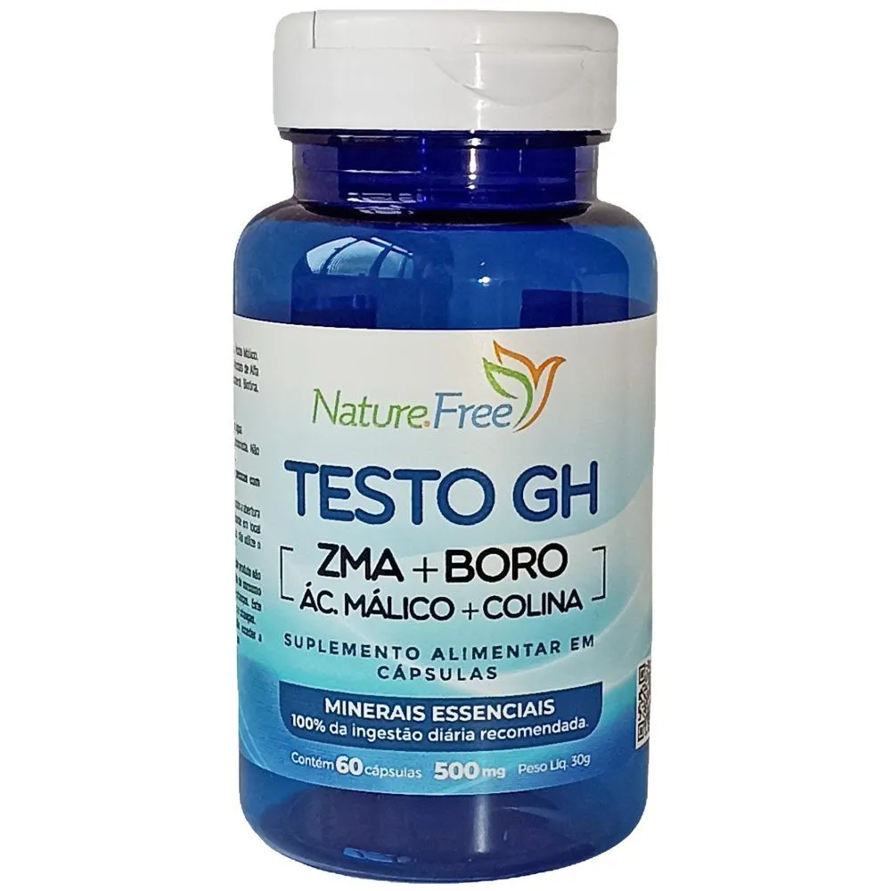 TESTO GH (ZMA + BORO + ÁC. MáLICO + COLINA) 60 CáPSULAS 500MG