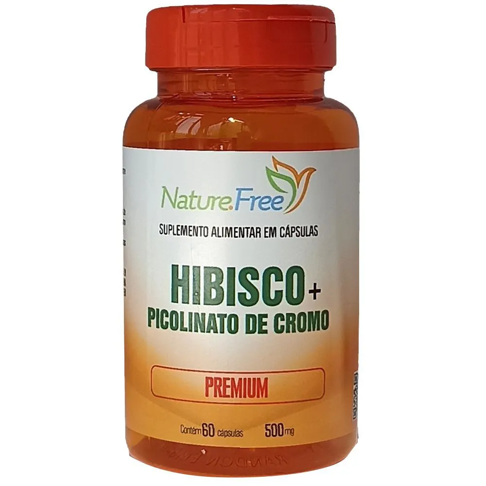 Hibisco + Picolinato de Cromo Premium 60 Cápsulas 500mg