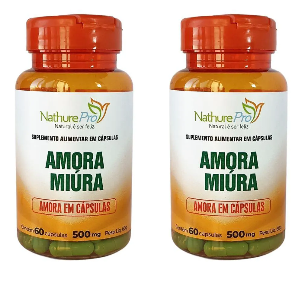 KIT 2 AMORA MIURA + VITAMINA A + VITAMINA E 500MG 60 CáPSULAS
