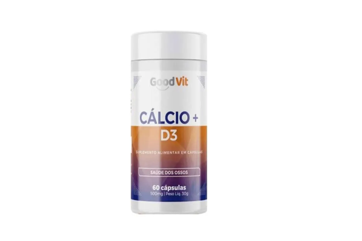 Cálcio + D3 500Mg C/60 cápsulas - Good Vit