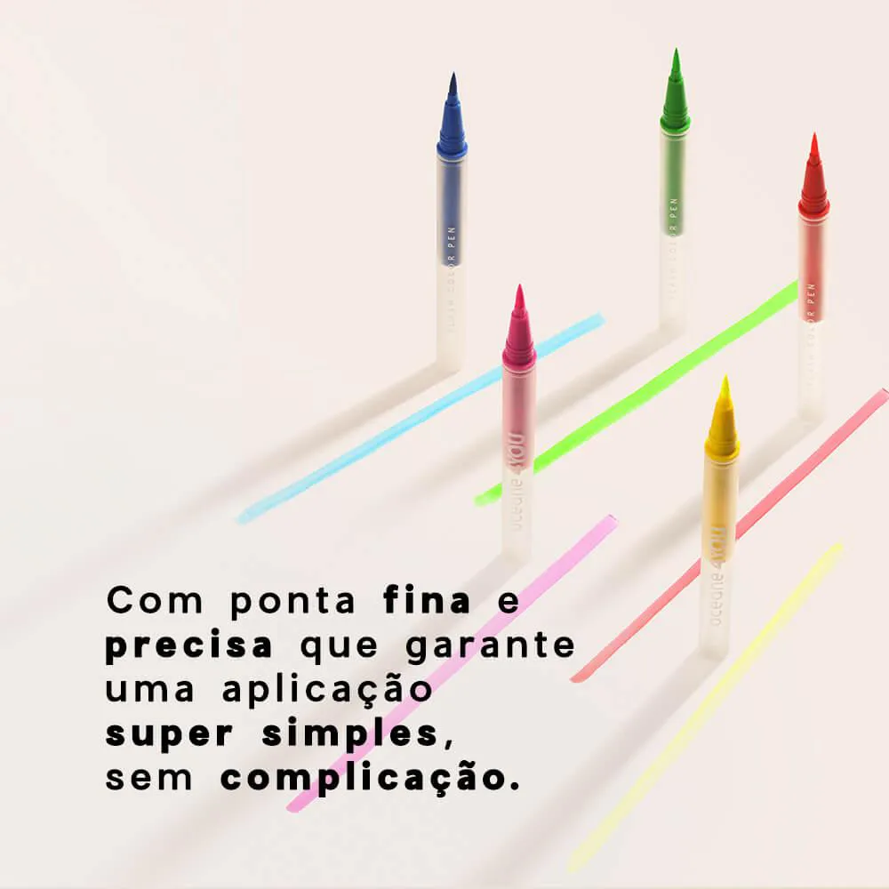 Caneta Delineadora Rosa - Flash Color Pen Neon Pink 4you 1,2ml