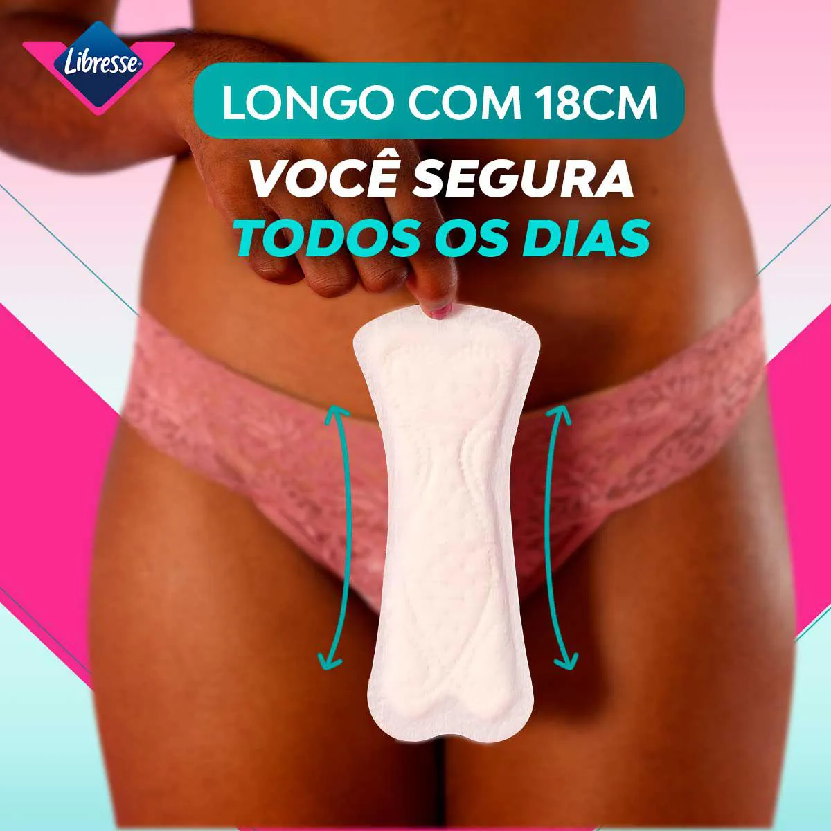 Protetor Diário Libresse Pure Sensitive Longo Sem Fragrância 40 unidades