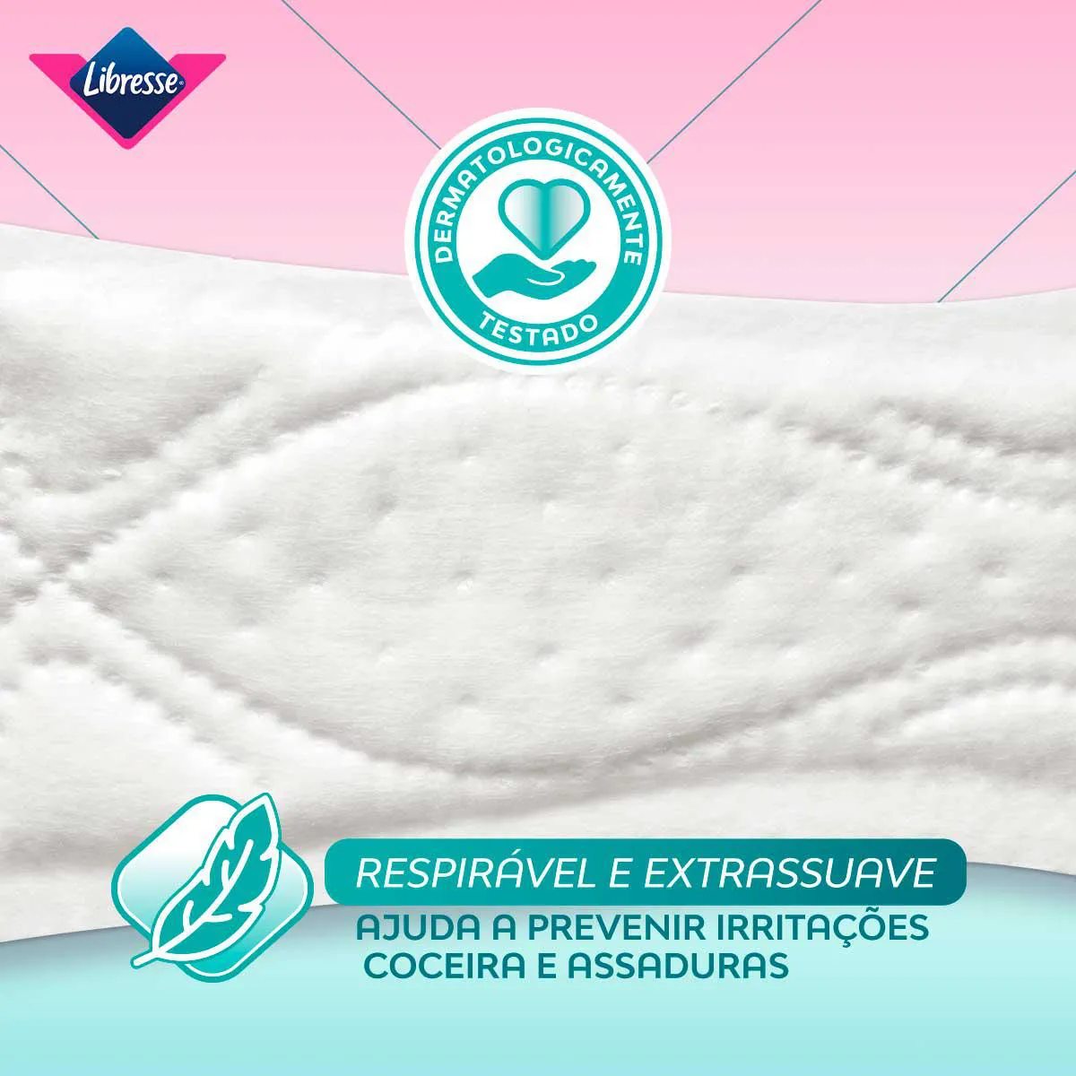 Protetor Diário Libresse Pure Sensitive Longo Sem Fragrância 40 unidades