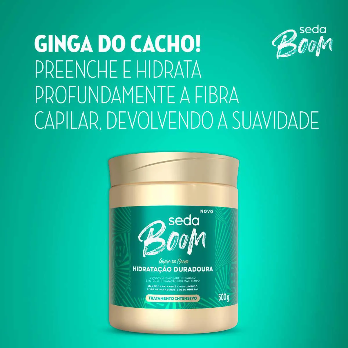Tratamento Intensivo Seda Boom Hidratação Duradoura 500g