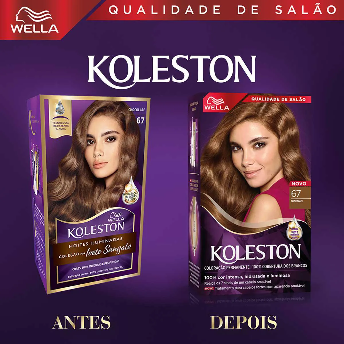 Tinta de Cabelo Permanente Koleston Noites Iluminadas - Chocolate