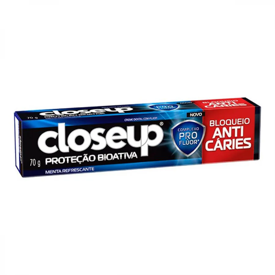 Creme Dental Close Up Proteção Bioativa Bloqueio Anticáries 70g