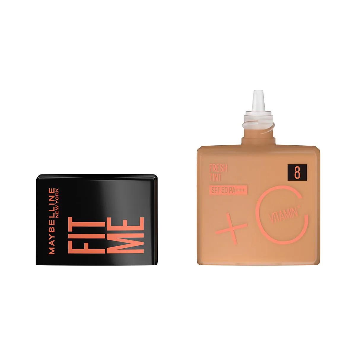 Base Líquida Maybelline NY Fit Me Fresh Tint Vitamina C FPS 50 30ml - Cor 08