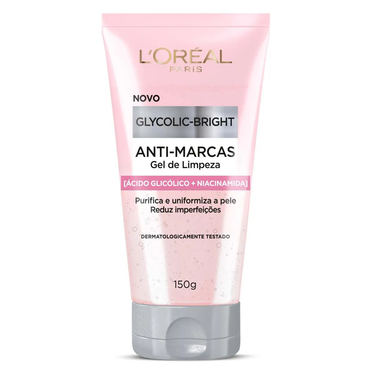Kit L'Oréal Paris Glycolic-Bright Rotina Completa - Gel Limpeza + Sérum + Gel-Creme Noite
