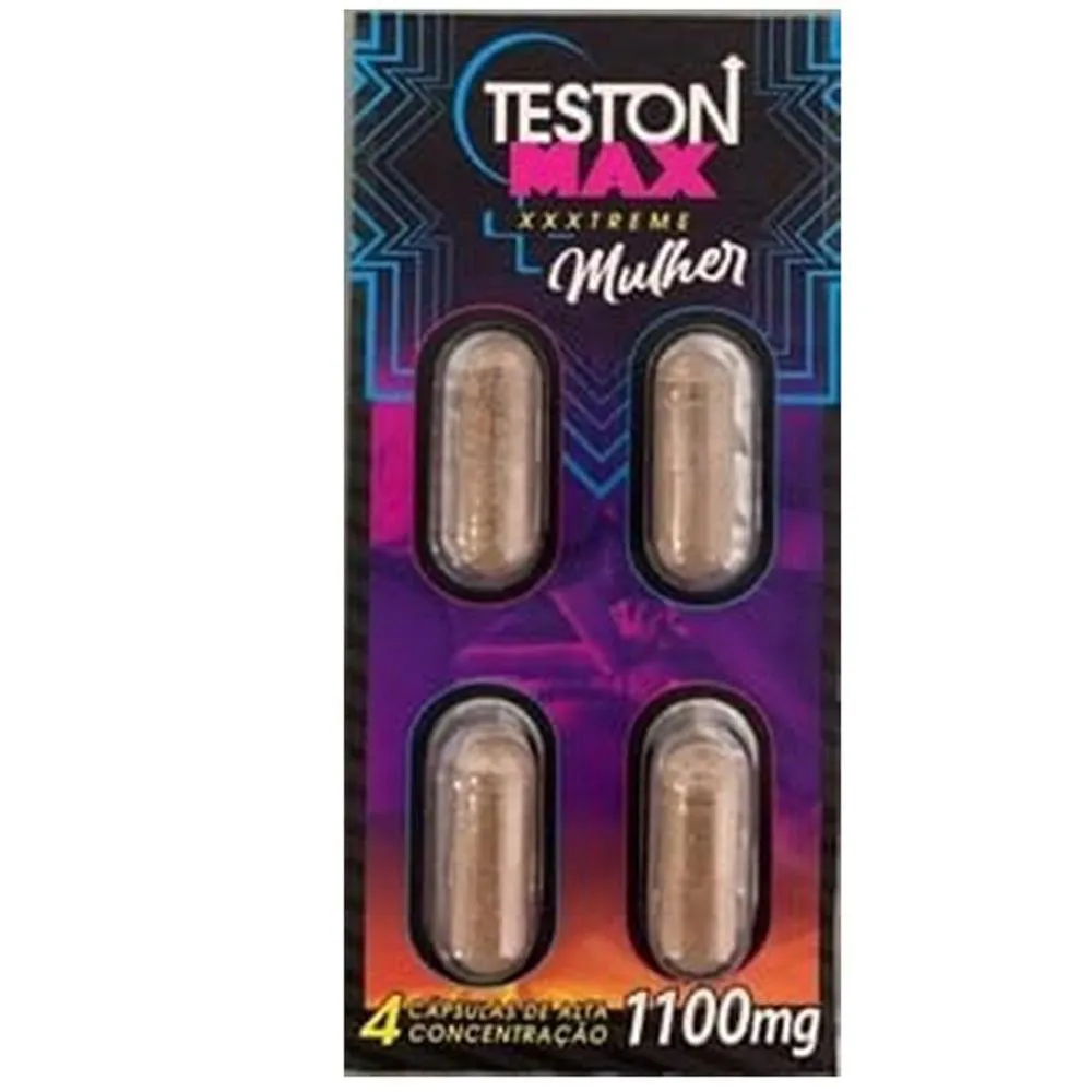 Teston Max Xtreme Mulher 4 cápsulas 1000mg