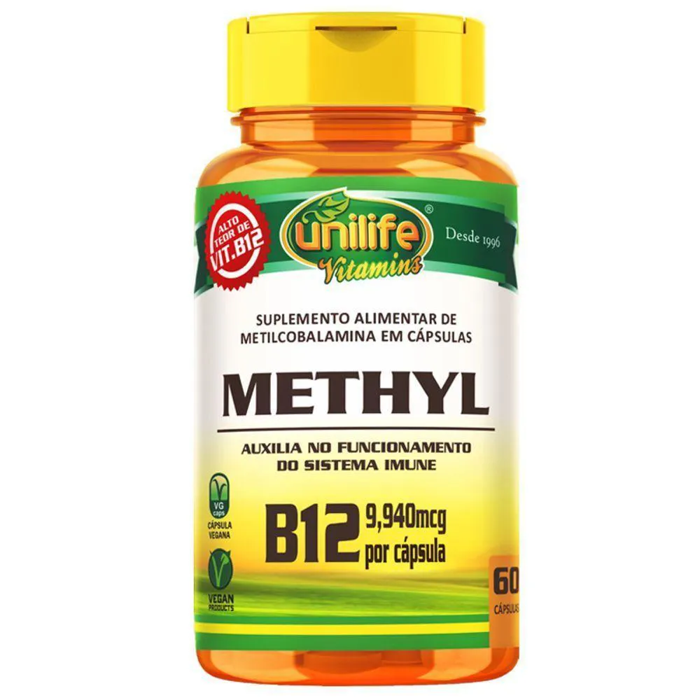 Vitamina B12 ? Metilcobalamina Unilife 60 cápsulas