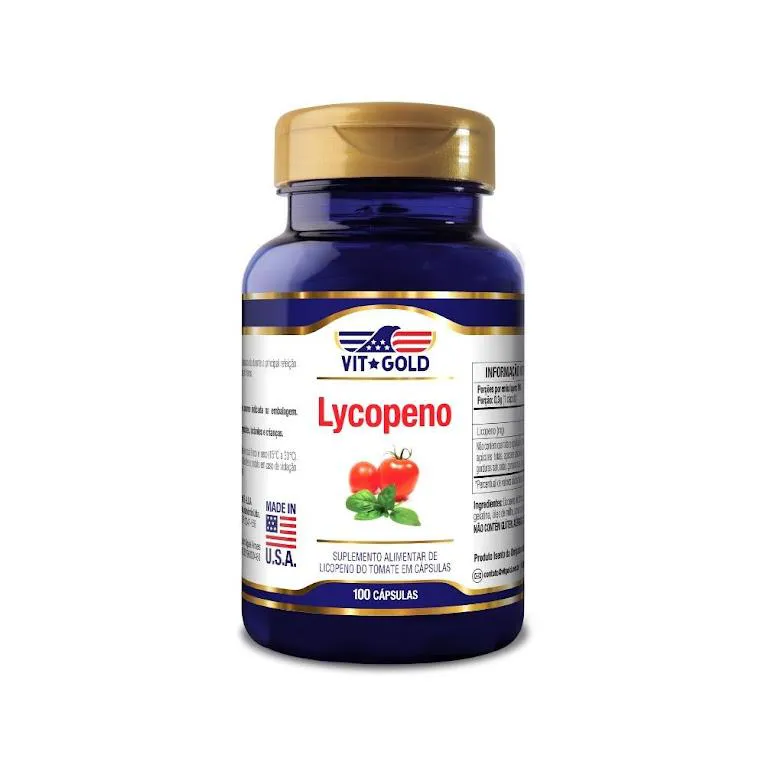 Licopeno de Tomate Vitgold 100 Cápsulas