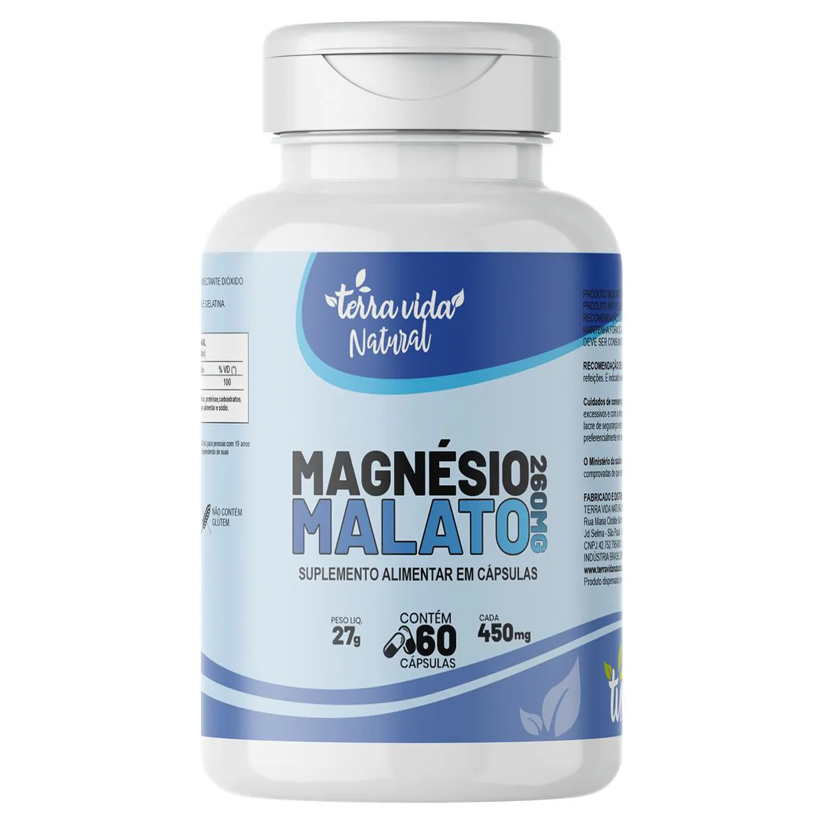 Magnésio Malato - Dimalato Puro 100% Original