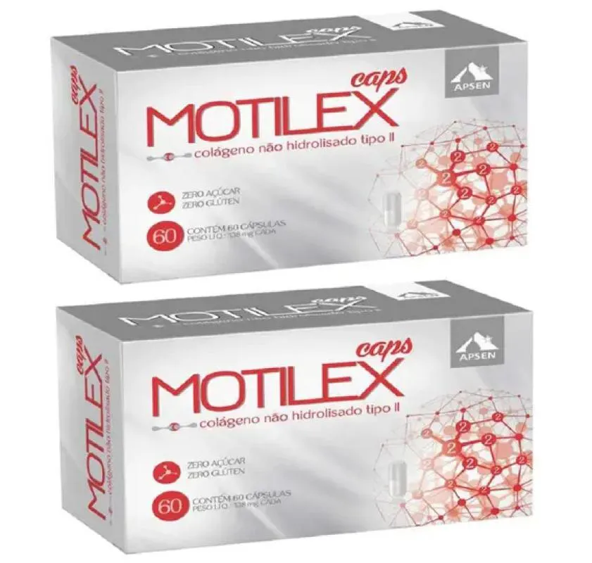 Motilex Colágeno Tipo Ii – Kit Econômico com 2 Caixas - 60 cápsulas Cada