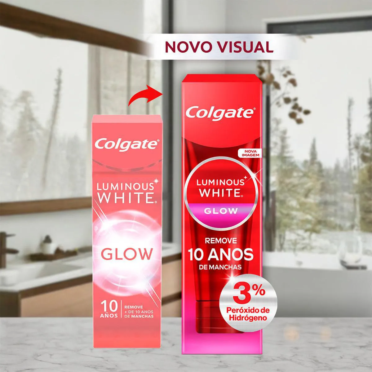Creme Dental Colgate Luminous White Glow 70g