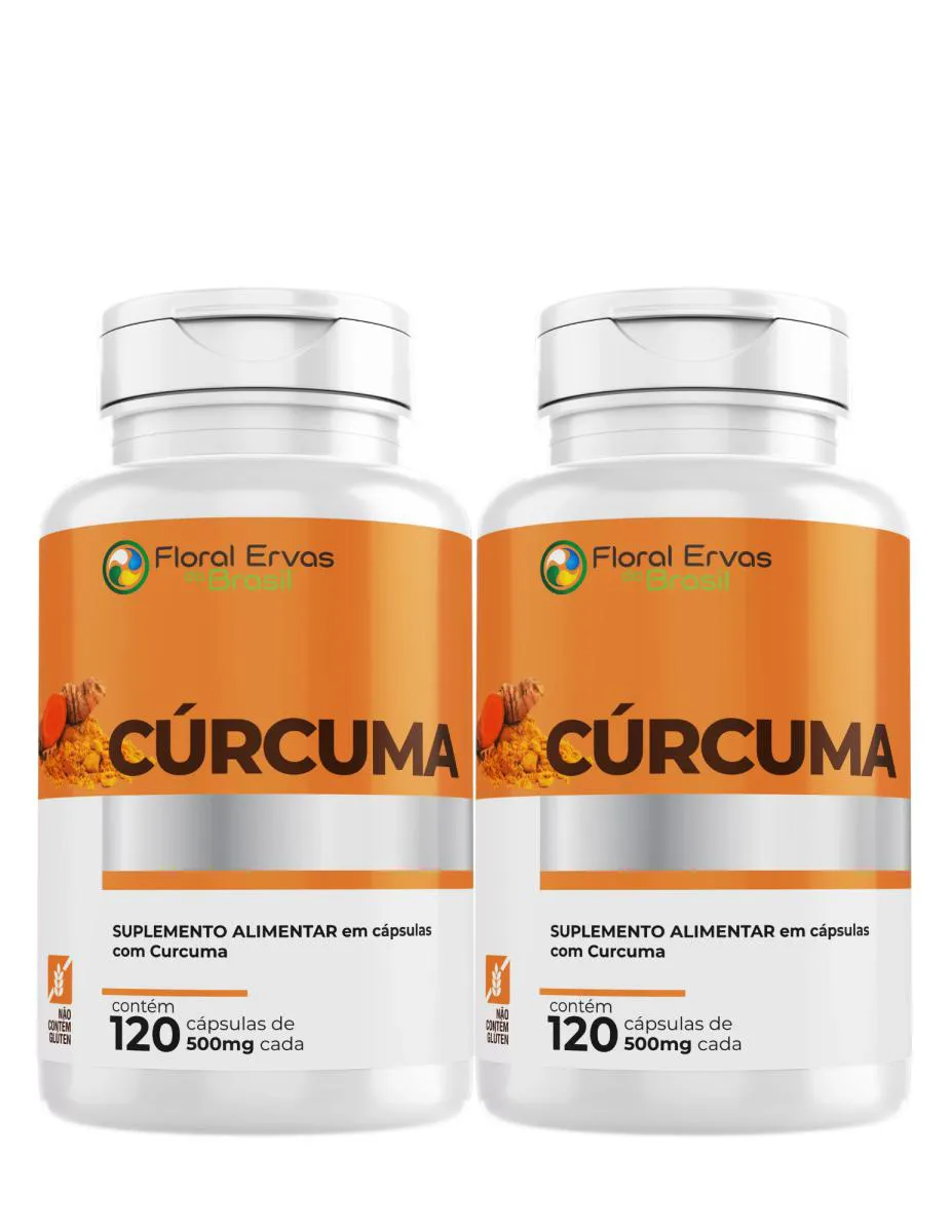 Curcuma 500mg 120 Capsulas - Curcumina Concentrada