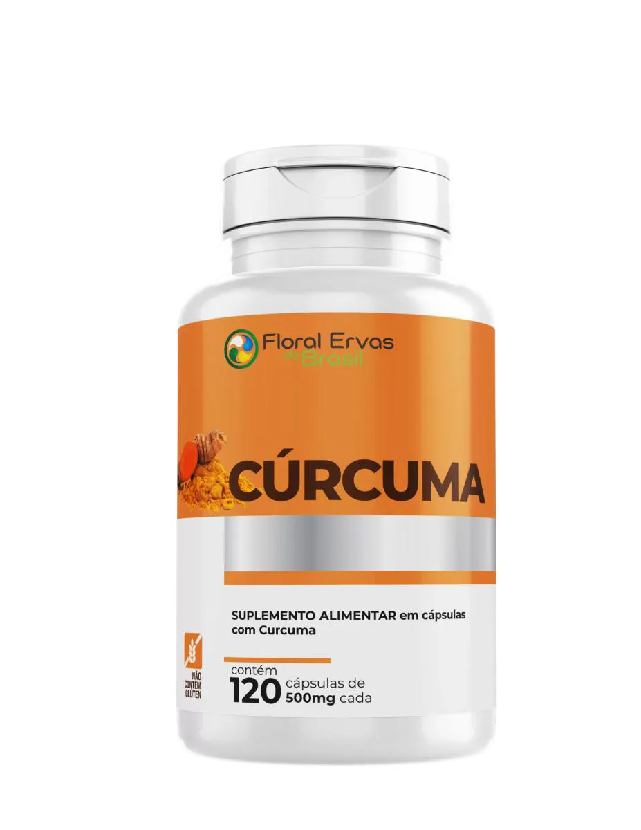 Curcuma Longa 120 Capsulas 500mg Açafrão da Terra