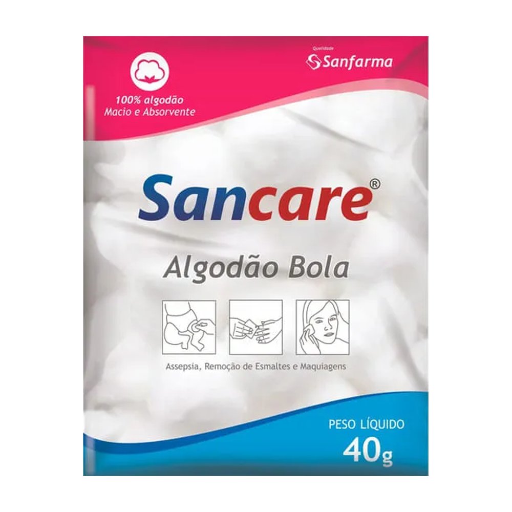 Algodão Sancare Bolas 40g