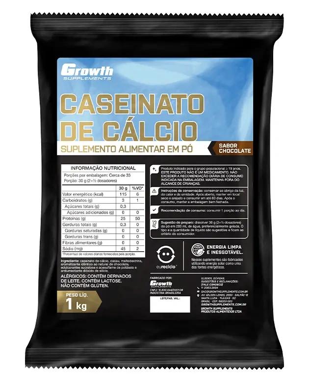 Caseinato de Cálcio 1kg