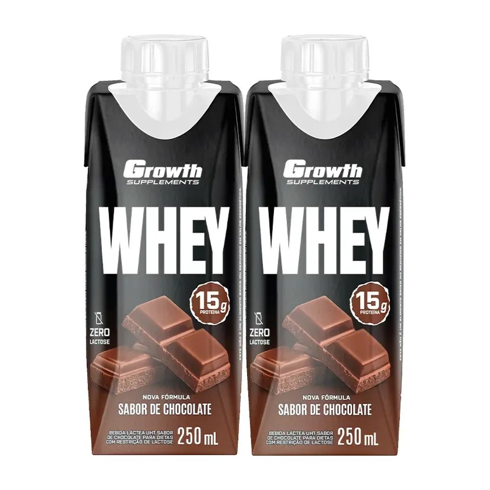 Kit 2x Bebida Láctea Chocolate - Growth Supplements